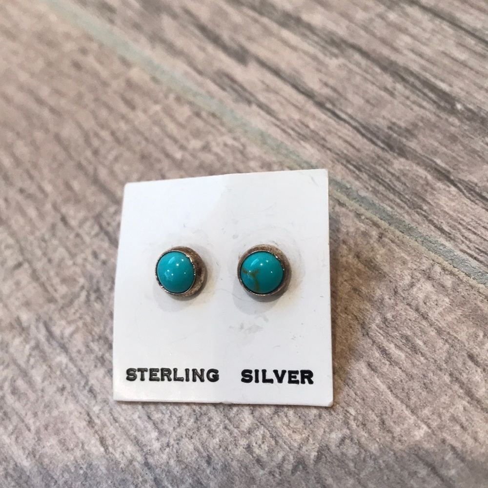 Sterling Silver Turquoise Studs